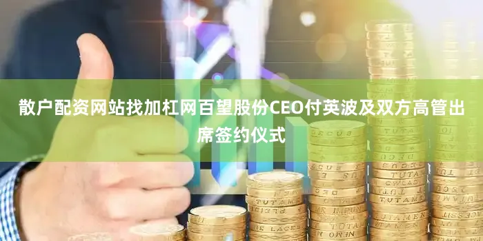散户配资网站找加杠网百望股份CEO付英波及双方高管出席签约仪式